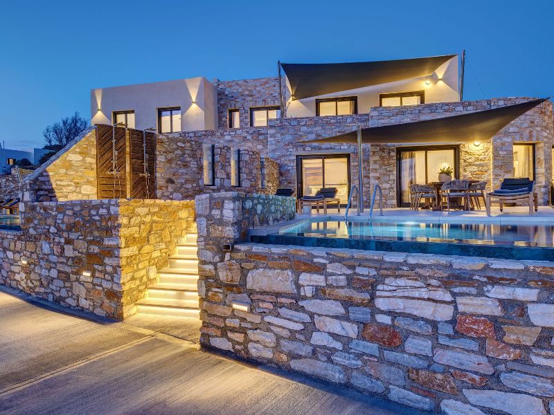 pnoe luxury villas in Syros island Greece